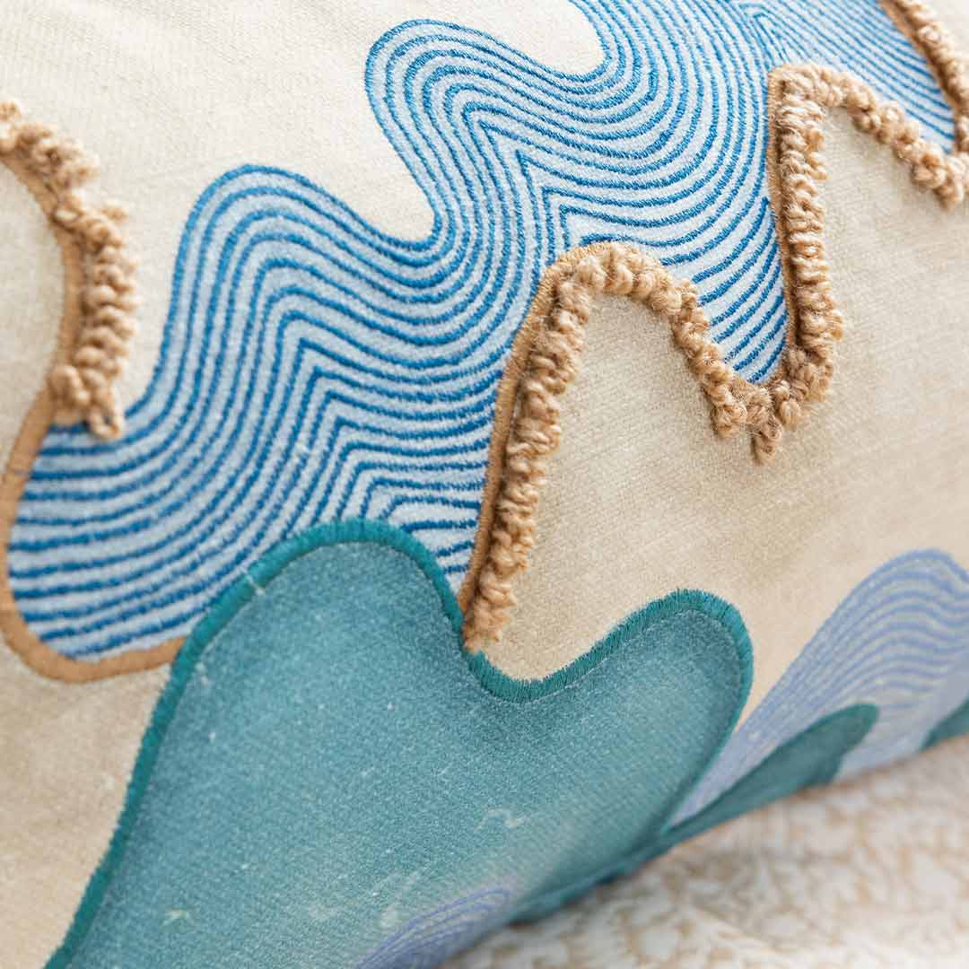 The Horizon Digital Printed Cotton Lumber Cushion Cover