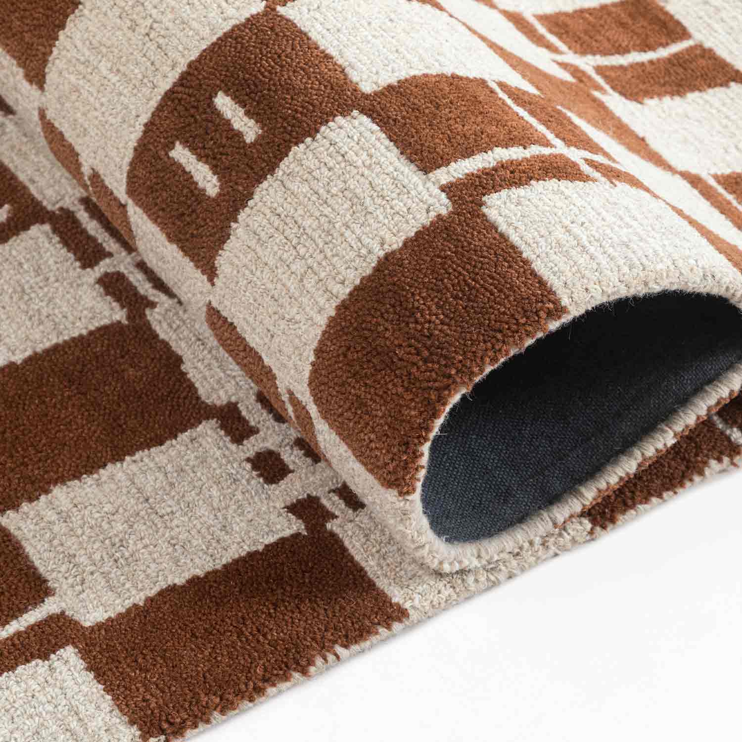 Shatranj Hand Tufted Woollen And Viscose Rug