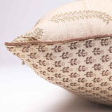 Ajrakh Silk block printed Cushion Cover