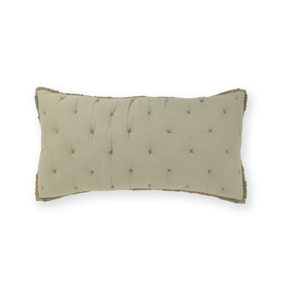Aeris Cotton Hand Embroidered Lumbar Cushion Cover