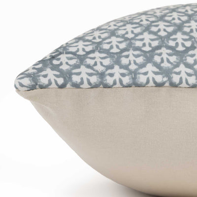Fall Cotton Handblock Printed Lumbar Cushion Cover