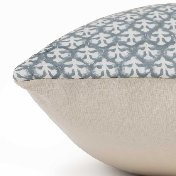 Fall Cotton Handblock Printed Lumbar Cushion Cover