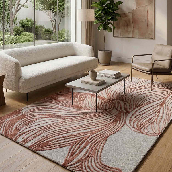 Aton Hand Tufted Woollen And Viscose Rug