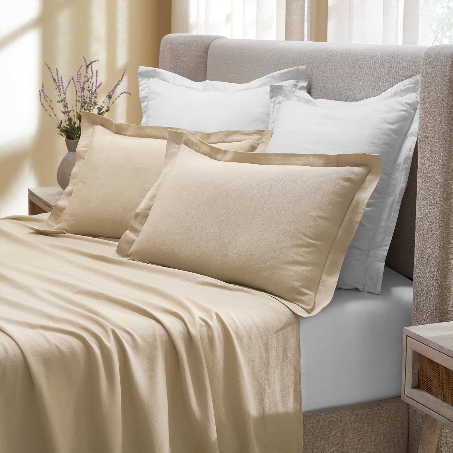 Daisy Linen Flatsheet Set