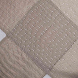 Quilted Cushion Cover With Kantha Stitch Patchwork By Abhram and Thakore