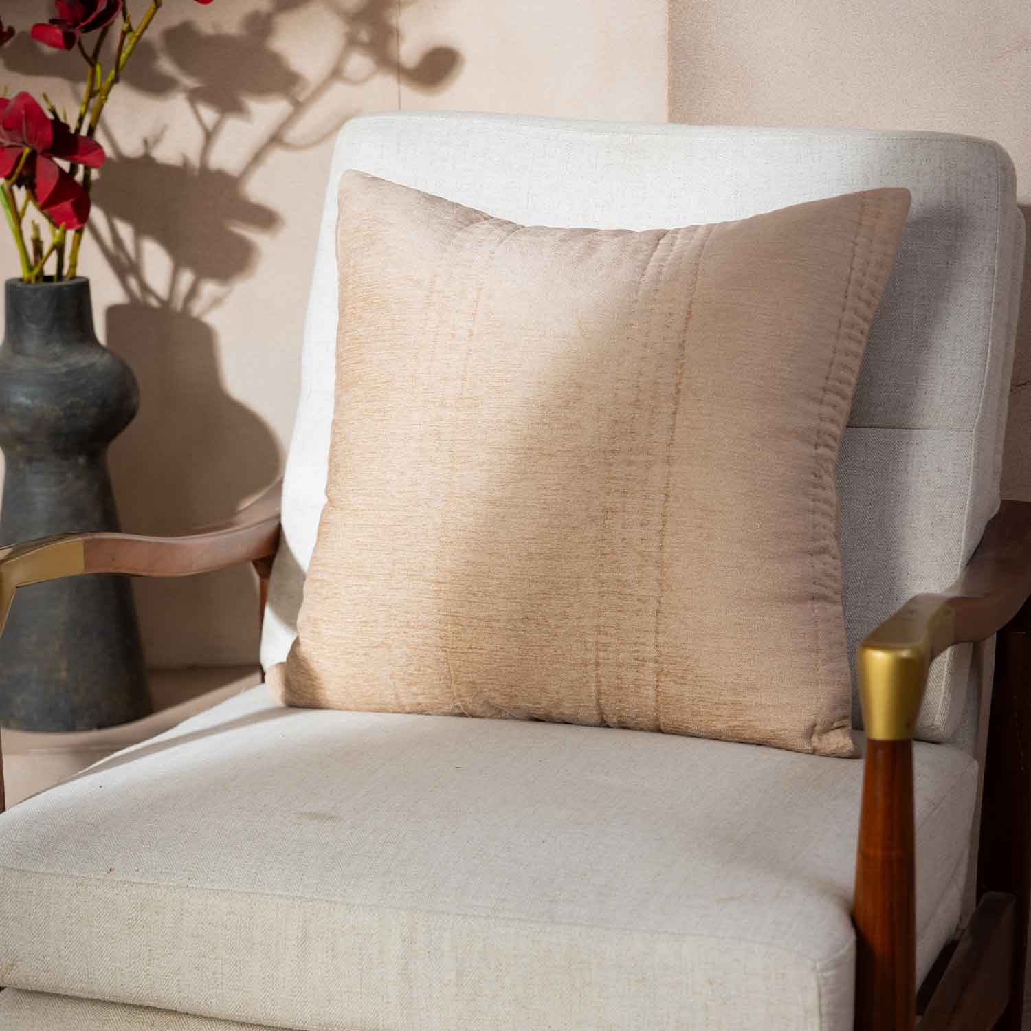 Hand Quilted Natural Dyed Karhira Cushion Cover