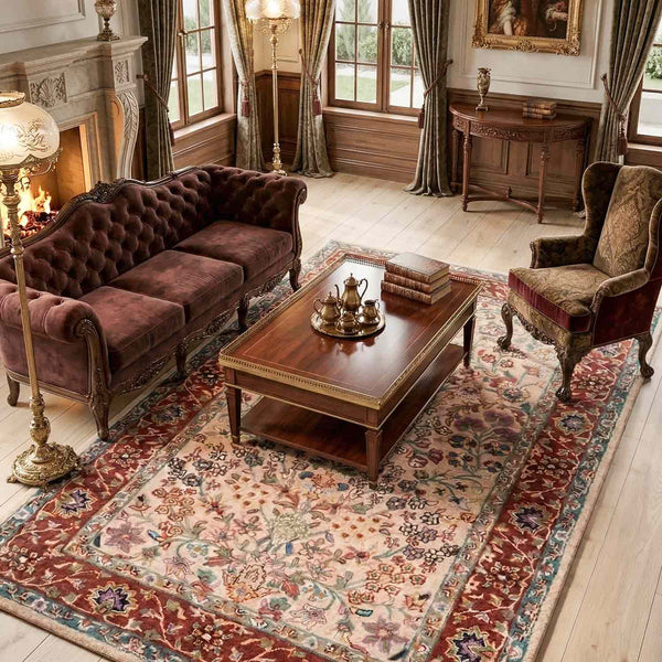 Yasmeen Hand Tufted Woollen And Viscose Rug