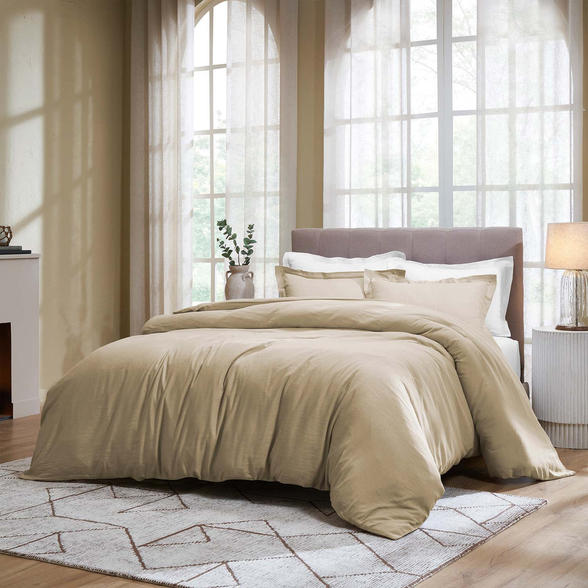 Linen Shell Shell Linen Duvet Cover Set
