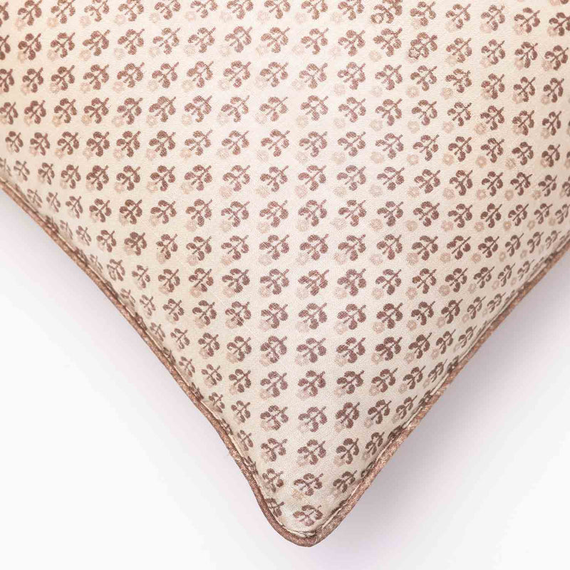 Ajrakh Silk block printed Cushion Cover