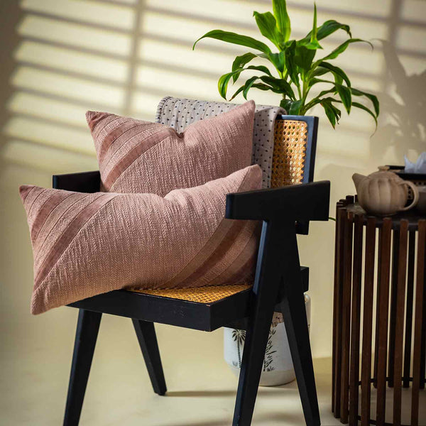 Savira Cotton Textured Lumbar Cushion Cover