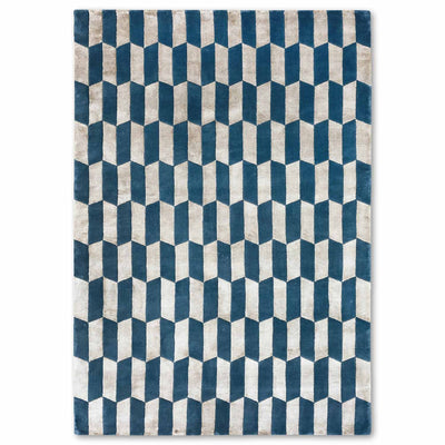Tibetan Hand Knotted Woollen And Viscose Rug
