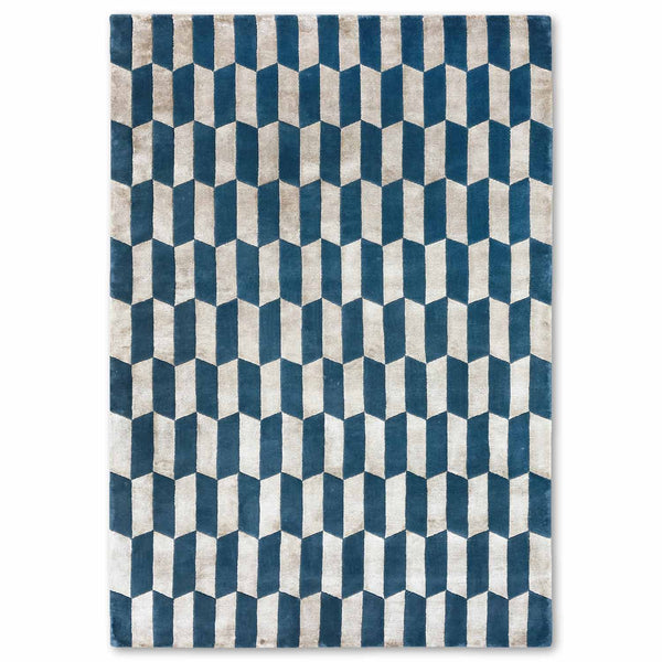 Tibetan Hand Knotted Woollen And Viscose Rug