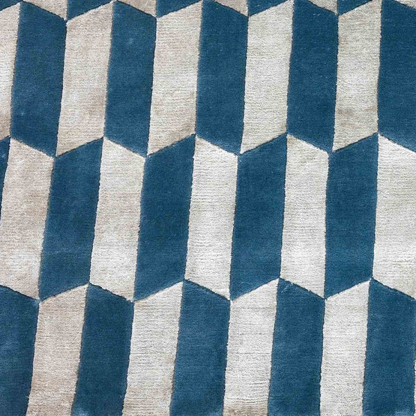 Tibetan Hand Knotted Woollen And Viscose Rug