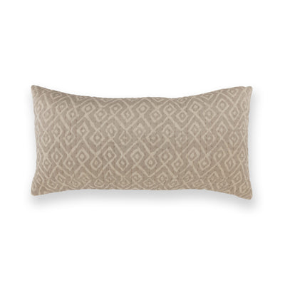 Zia Cotton Dabu Printed and Quilted Lumbar Cushion Cover