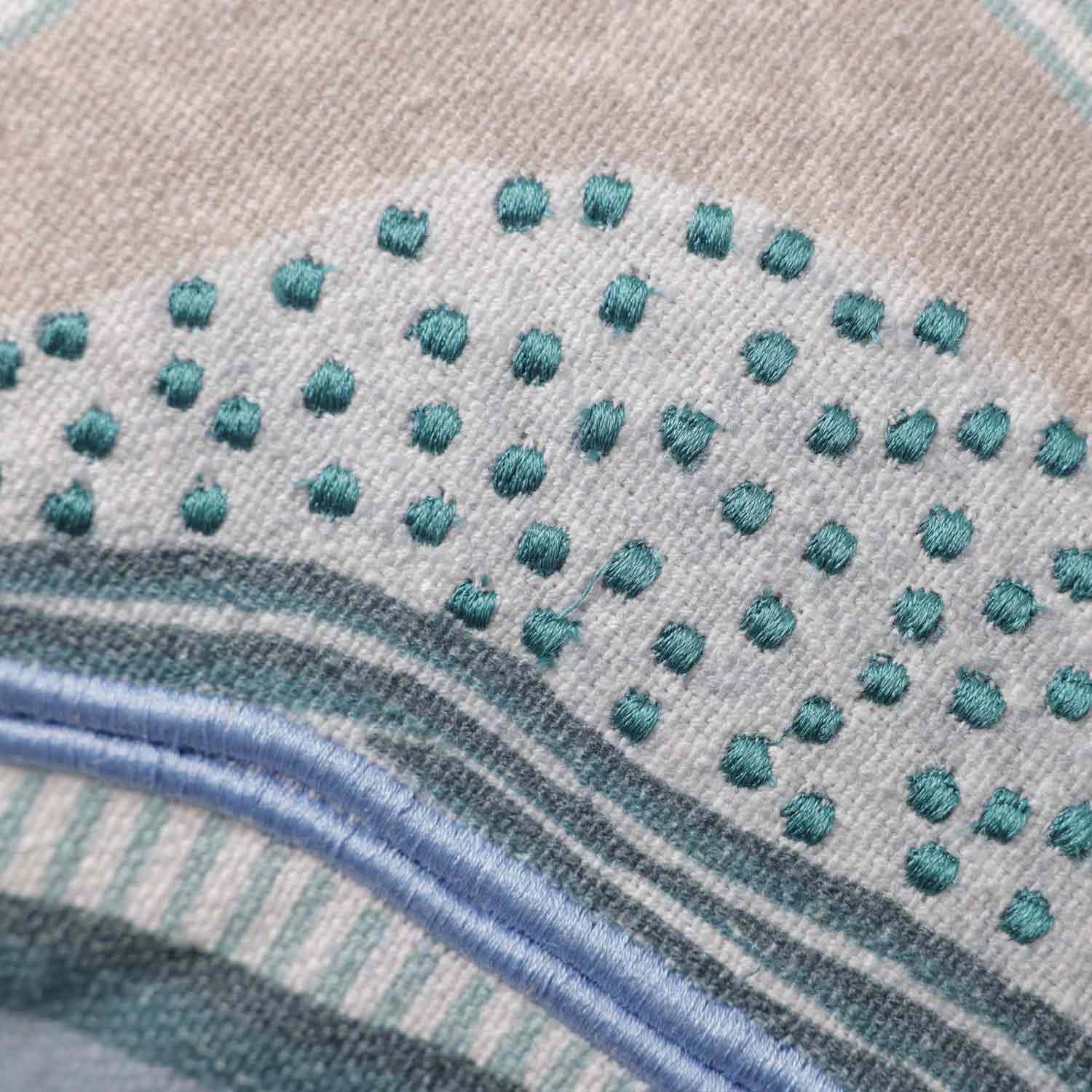 Waves and Whorls Digital Printed Cotton Cushion Cover