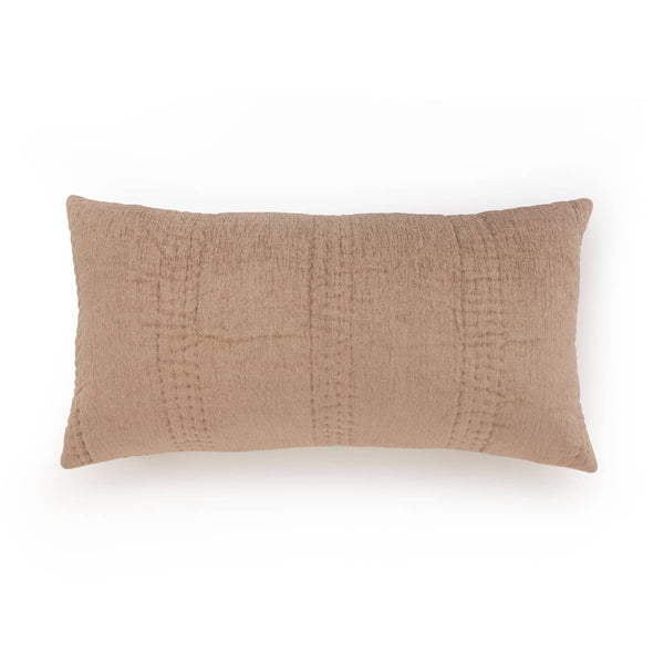 Petal Cotton Hand Quilted Lumbar Cushion Cover
