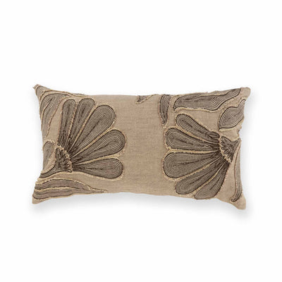 Sutra Cotton Patchwork Embroidered Lumbar Cushion Cover