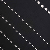 Black Twinkle Kantha Rag Stitch Cushion Cover By Abraham and Thakore