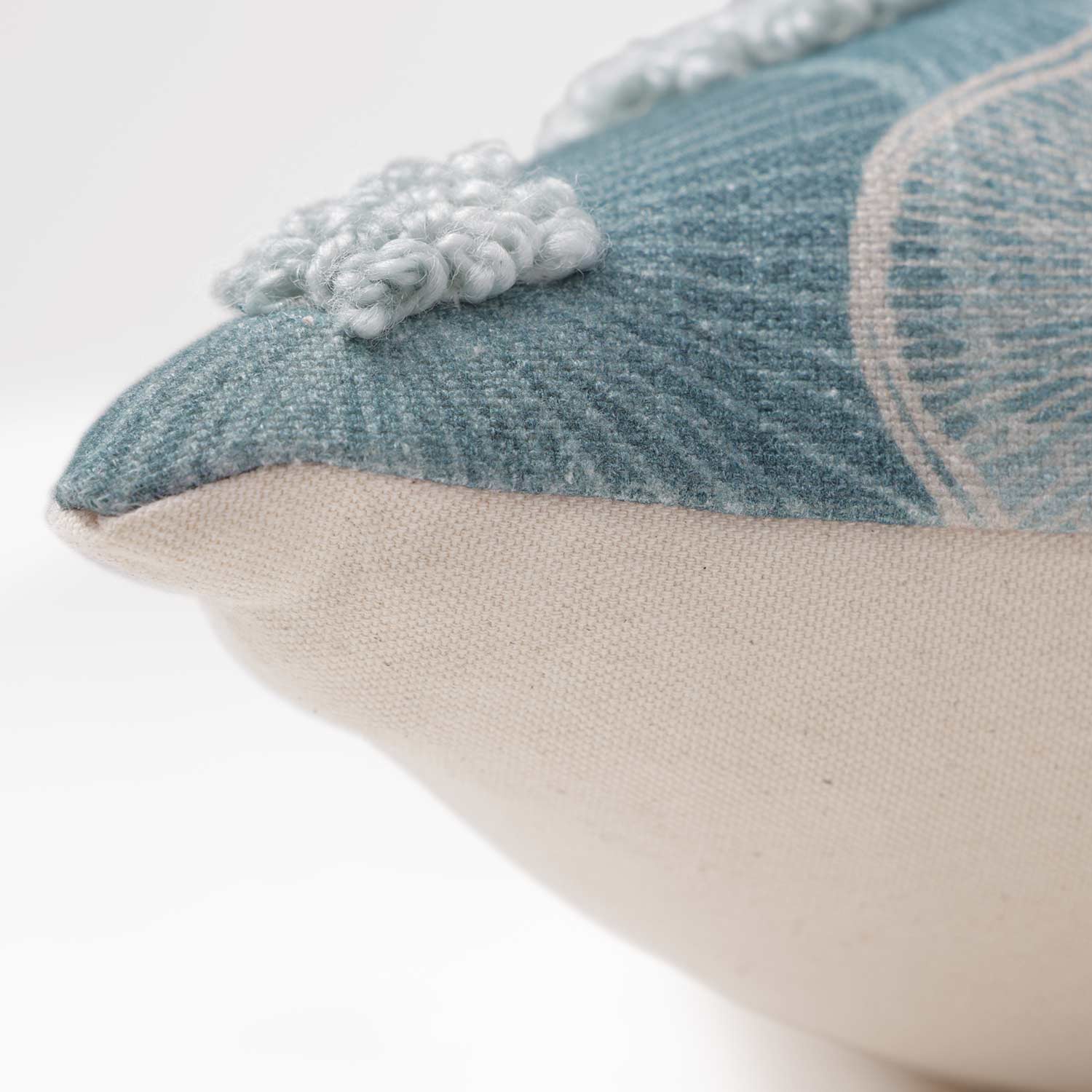 Coral Echoes Digital Printed Cotton Cushion Cover