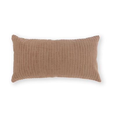 Blush Cotton Jacquard Lumbar Cushion Cover