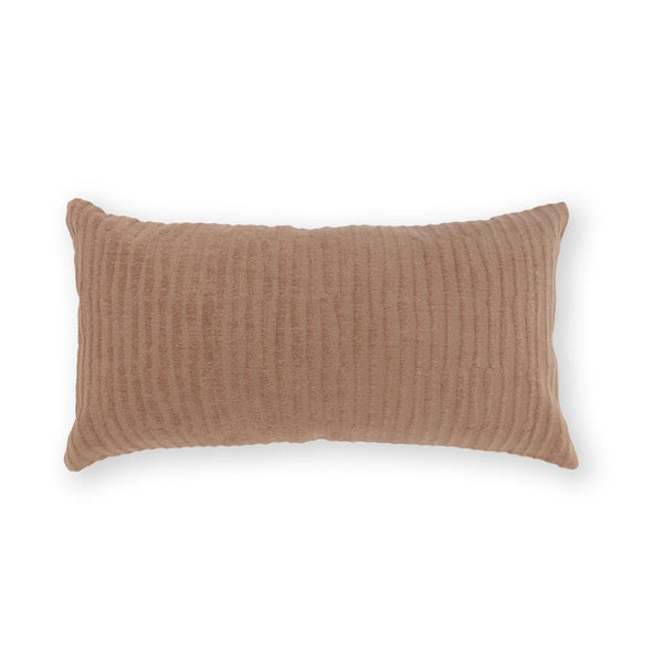 Blush Cotton Jacquard Lumbar Cushion Cover