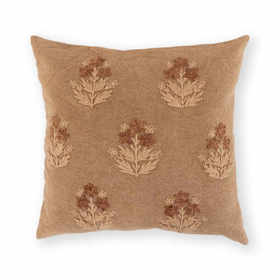 Vaze Embroidered Cotton Jacquard Cushion Cover