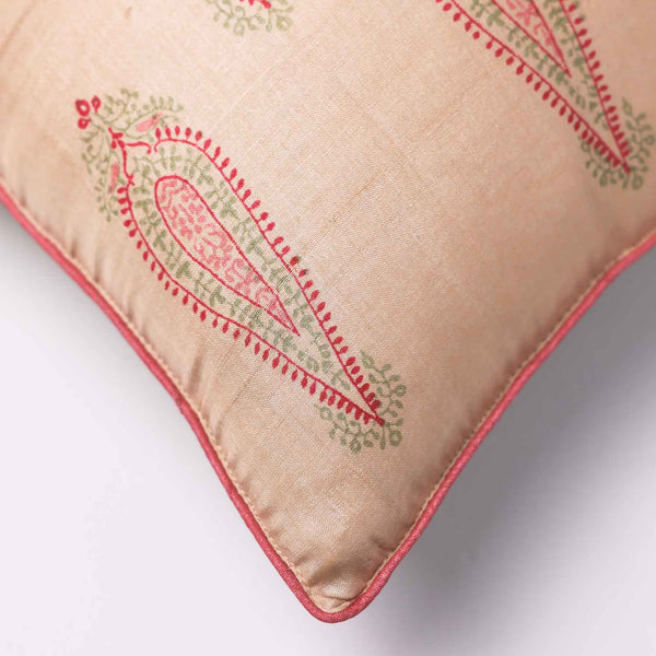 Jaipuri Silk block printed Cushion cover