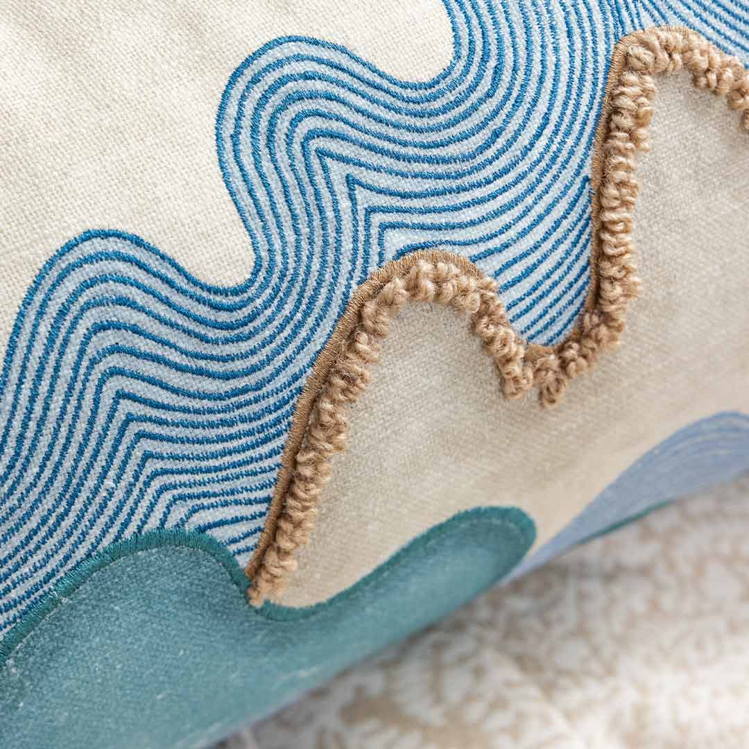 The Horizon Digital Printed Cotton Cushion Cover