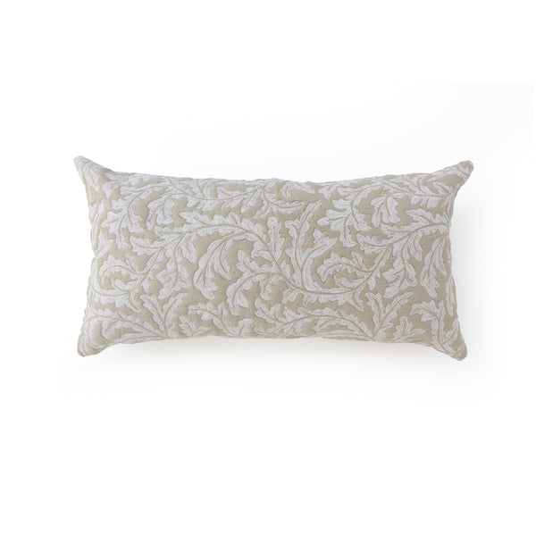 Vastira Cotton Handblock Printed and Quilted Lumbar Cushion Cover