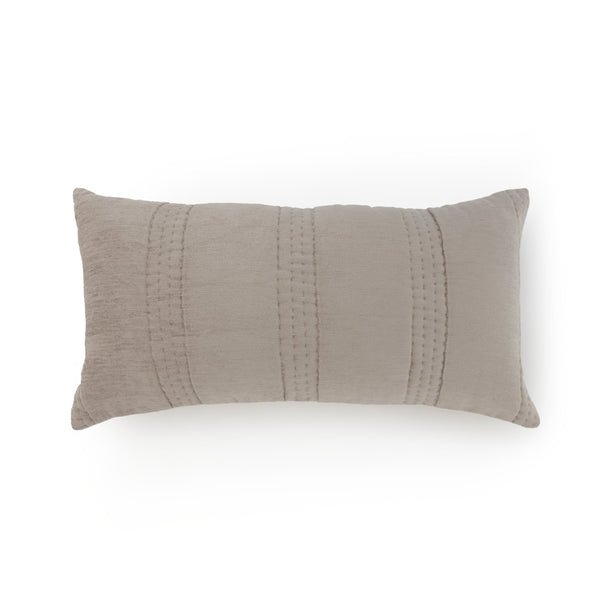 Karhira Hand Quilted Natural Dyed Lumbar Cushion Cover
