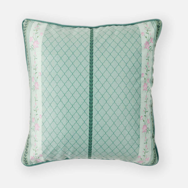 Indigo Mist Digital Printed Cotton Cushion Cover