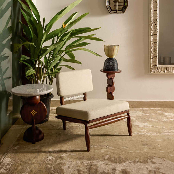 Retro Teak Accent Chair