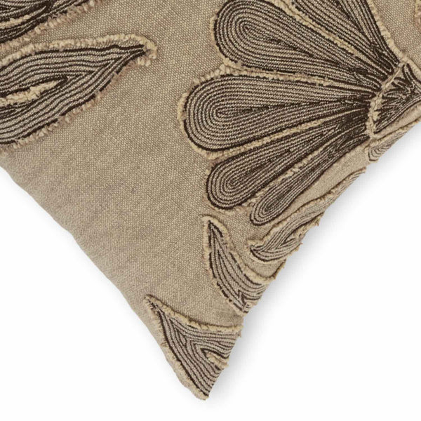 Sutra Cotton Patchwork Embroidered Lumbar Cushion Cover