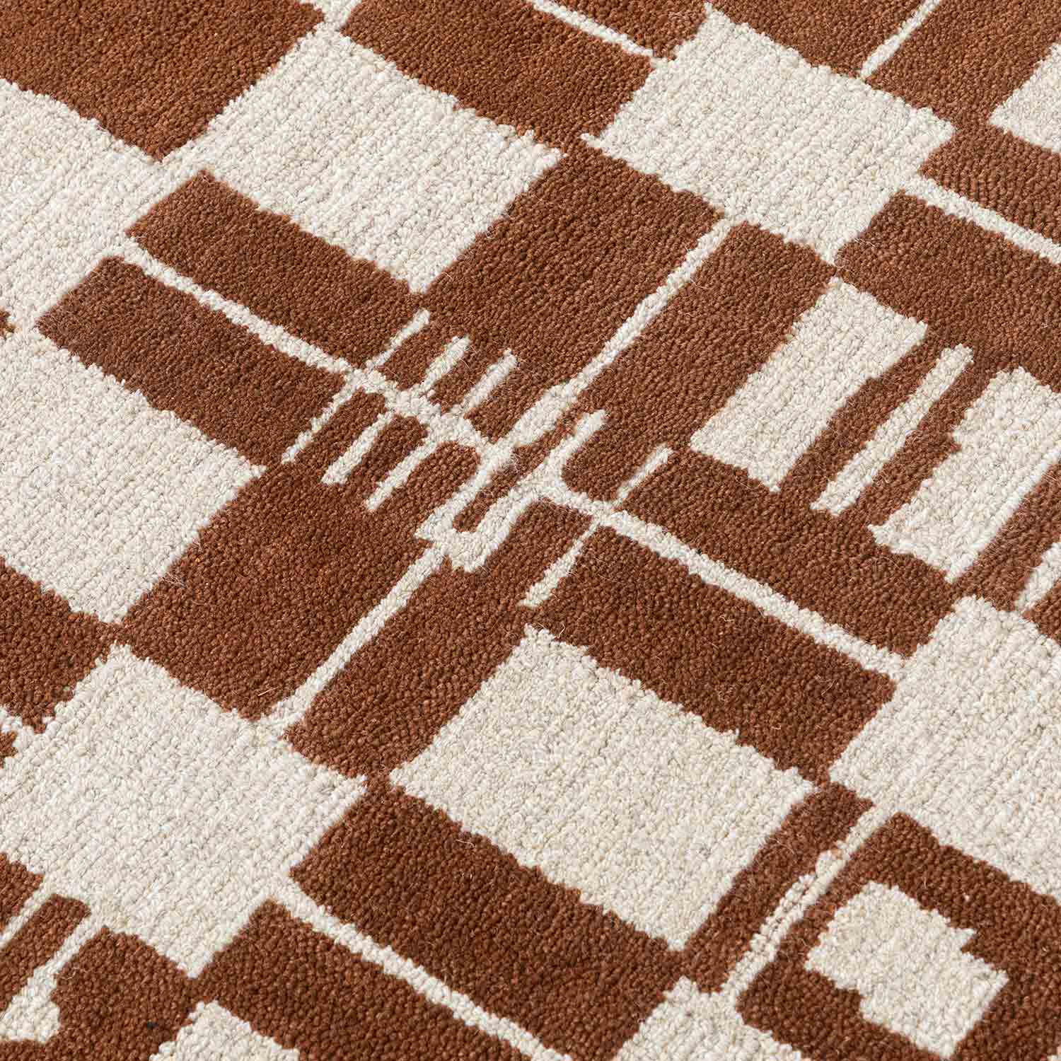 Shatranj Hand Tufted Woollen And Viscose Rug