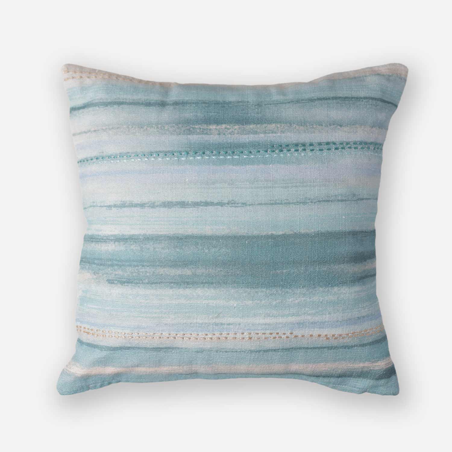 Cobalt Echoes Digital Printed Cotton Cushion Cover