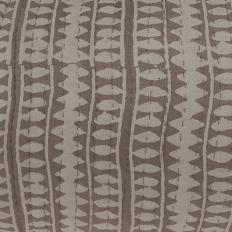 Cotton Dabu printed and quilted Ruva Lumber Cushion Cover
