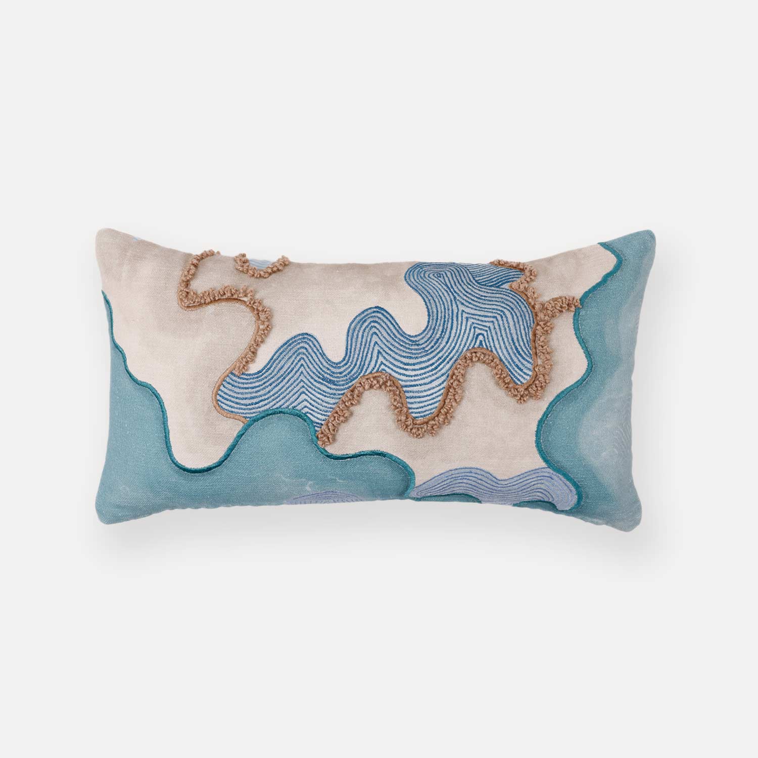 The Horizon Digital Printed Cotton Lumber Cushion Cover