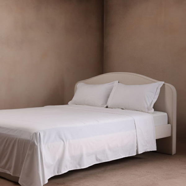 Zinia Cotton Percale Flatsheet Set