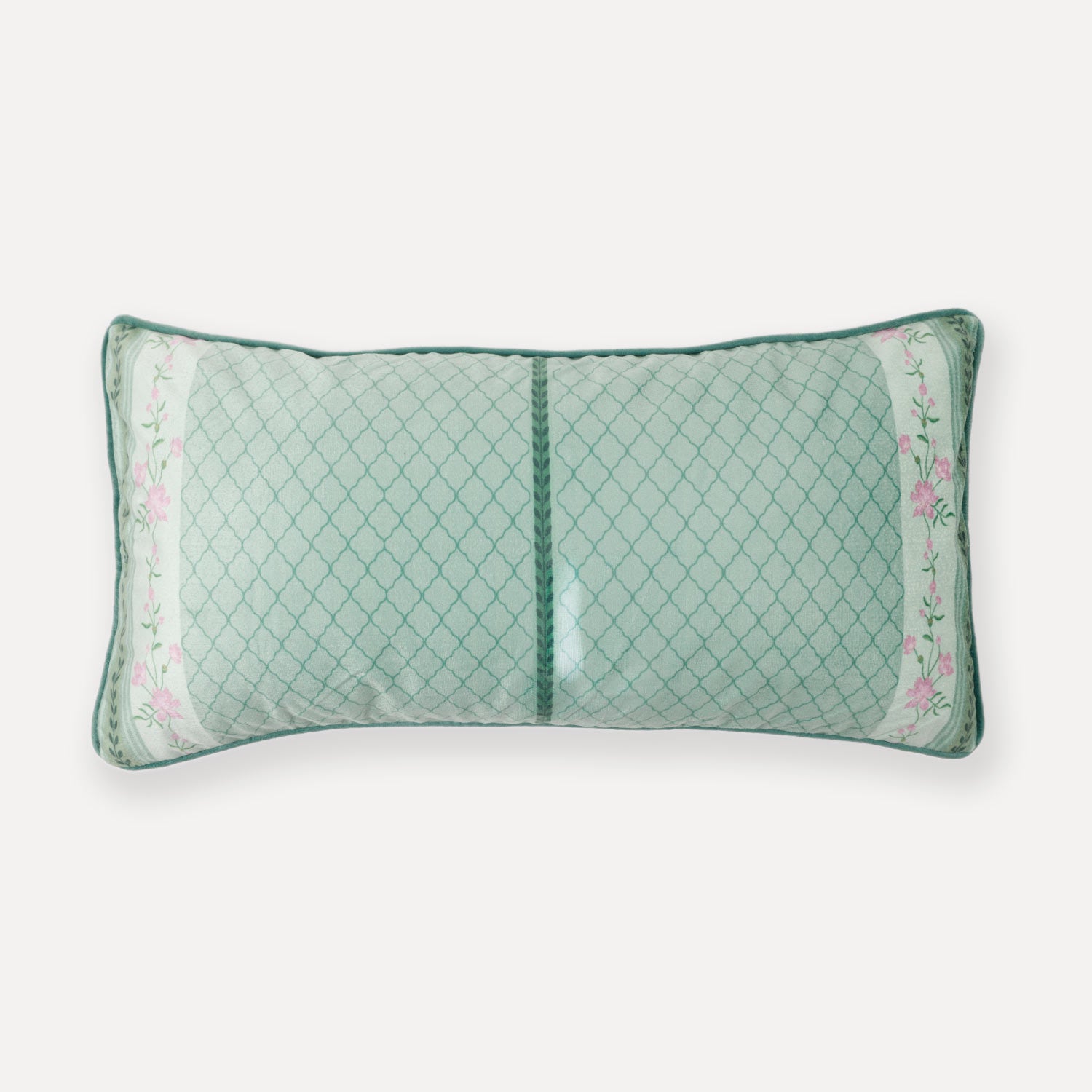 Indigo Mist Digital Printed Cotton Lumber Cushion Cover