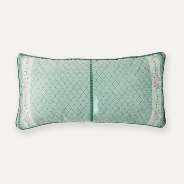 Indigo Mist Digital Printed Cotton Lumber Cushion Cover