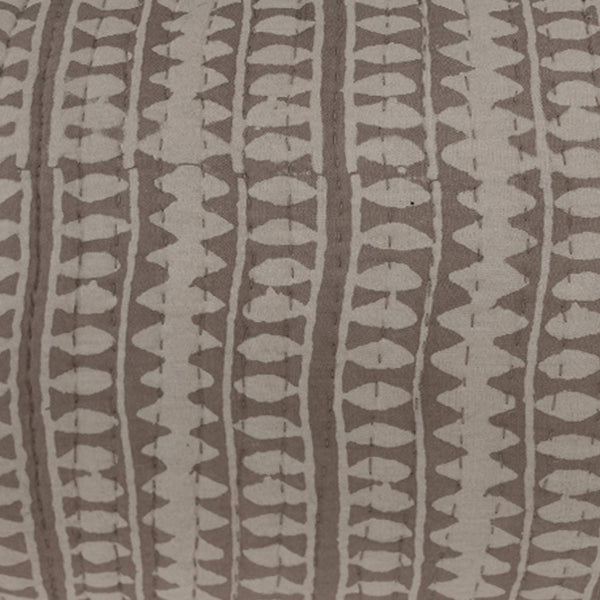 Ruva Cotton Dabu Printed and Quilted Cushion Cover