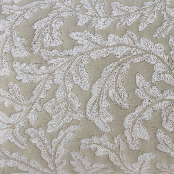 Vastira Cotton Handblock Printed and Quilted Lumbar Cushion Cover