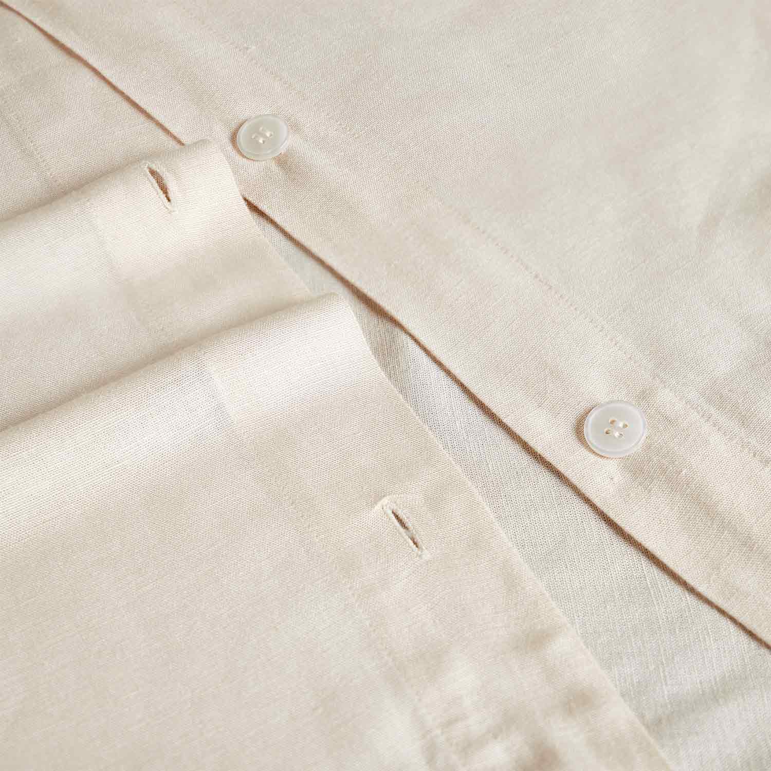 Rose Linen Duvet Cover Set