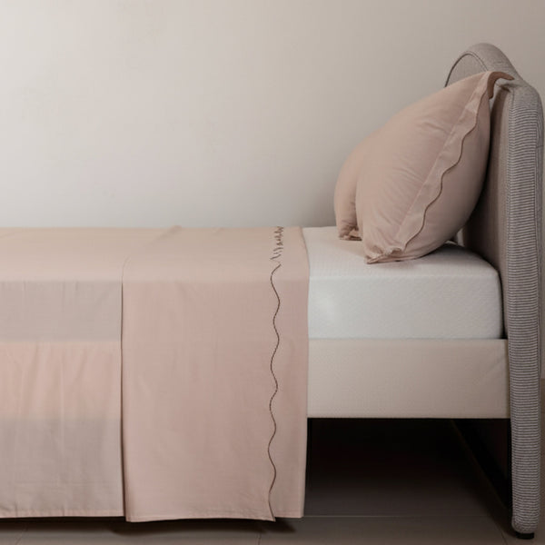 Camelia Cotton Percale Flatsheet Set