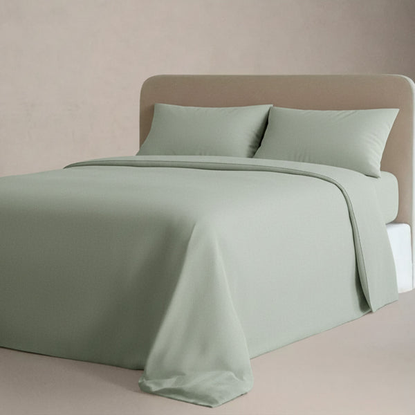 Azure Linen Faltsheet Set
