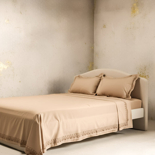 Poppy Cotton Percale Flatsheet