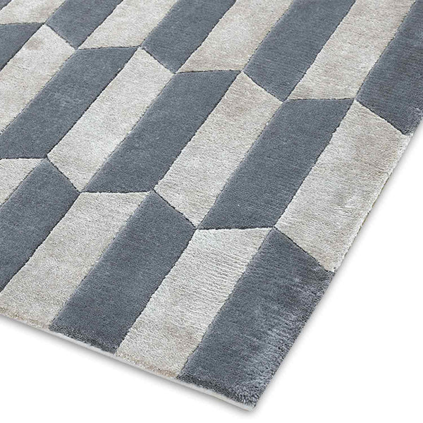 Tibetan Hand Knotted Woollen And Viscose Rug