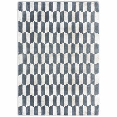 Tibetan Hand Knotted Woollen And Viscose Rug