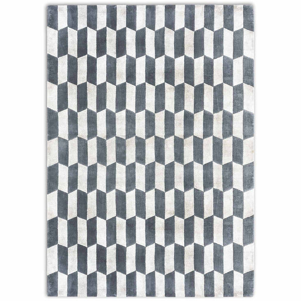 Tibetan Hand Knotted Woollen And Viscose Rug