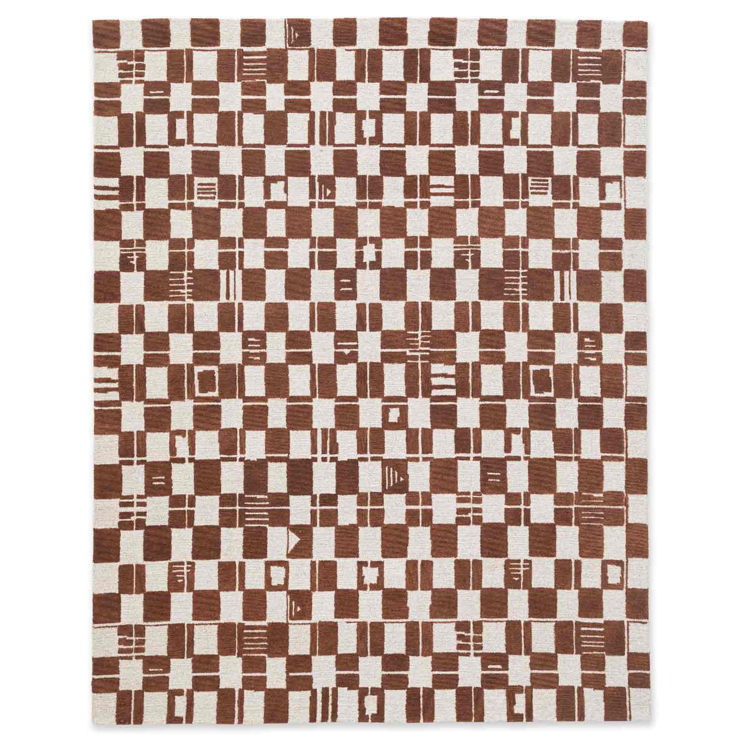 Shatranj Hand Tufted Woollen And Viscose Rug